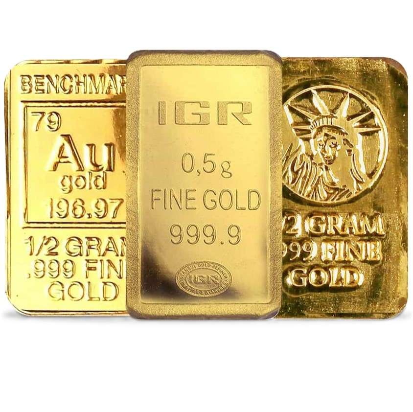 1/2 Gram Gold Bar (Type Varies)